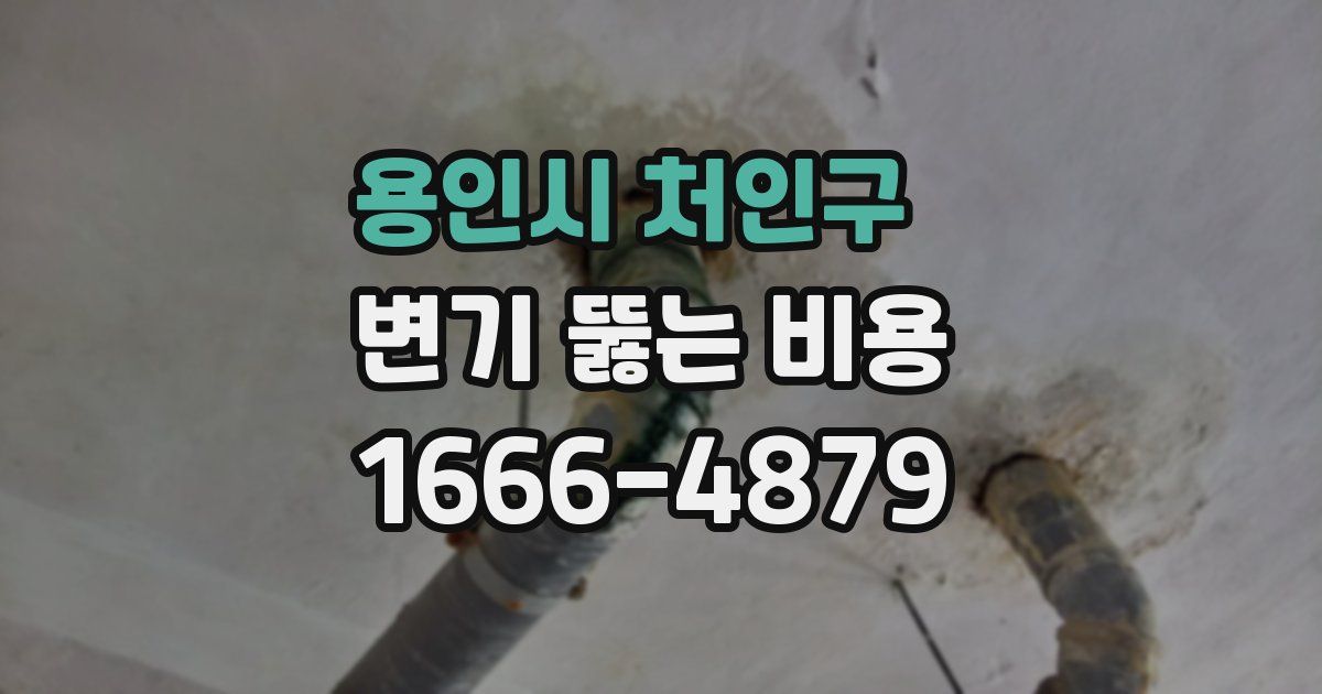 용인시 처인구 변기 뚫는 비용