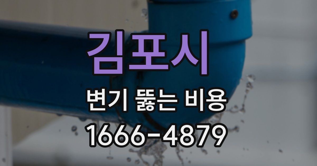 김포시 변기 뚫는 비용