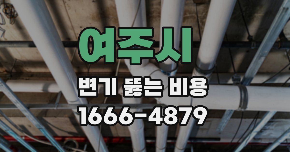 여주시 변기 뚫는 비용