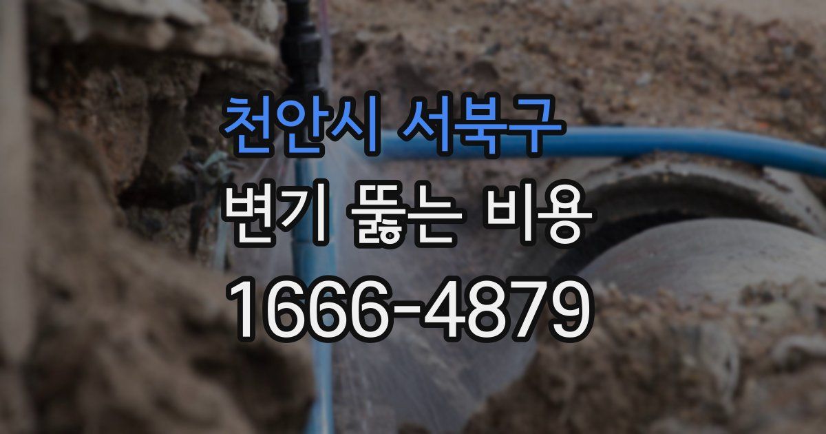 천안시 서북구 변기 뚫는 비용