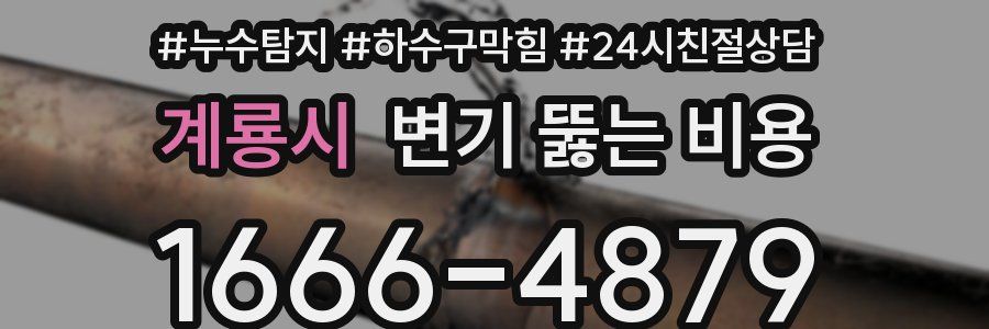 계룡시 변기 뚫는 비용