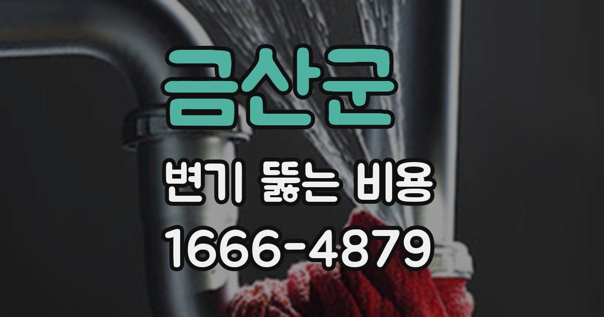 금산군 변기 뚫는 비용