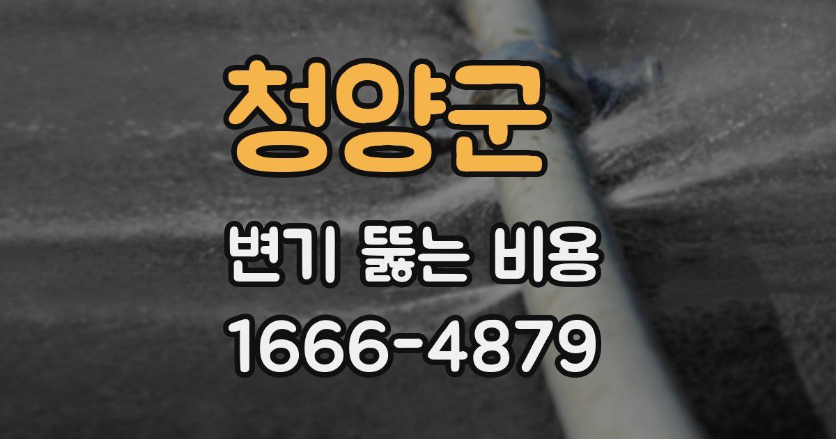 청양군 변기 뚫는 비용