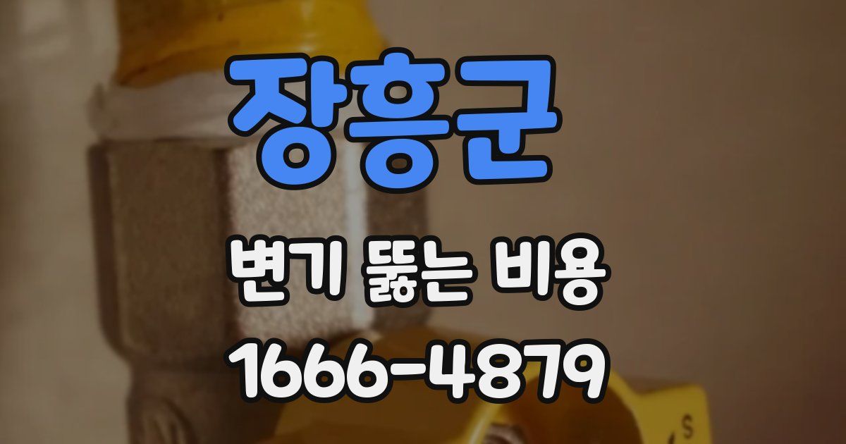 장흥군 변기 뚫는 비용