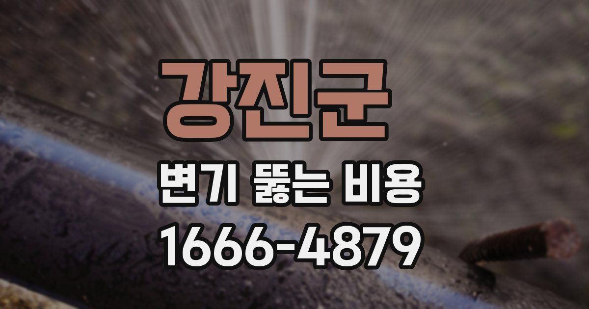 강진군 변기 뚫는 비용