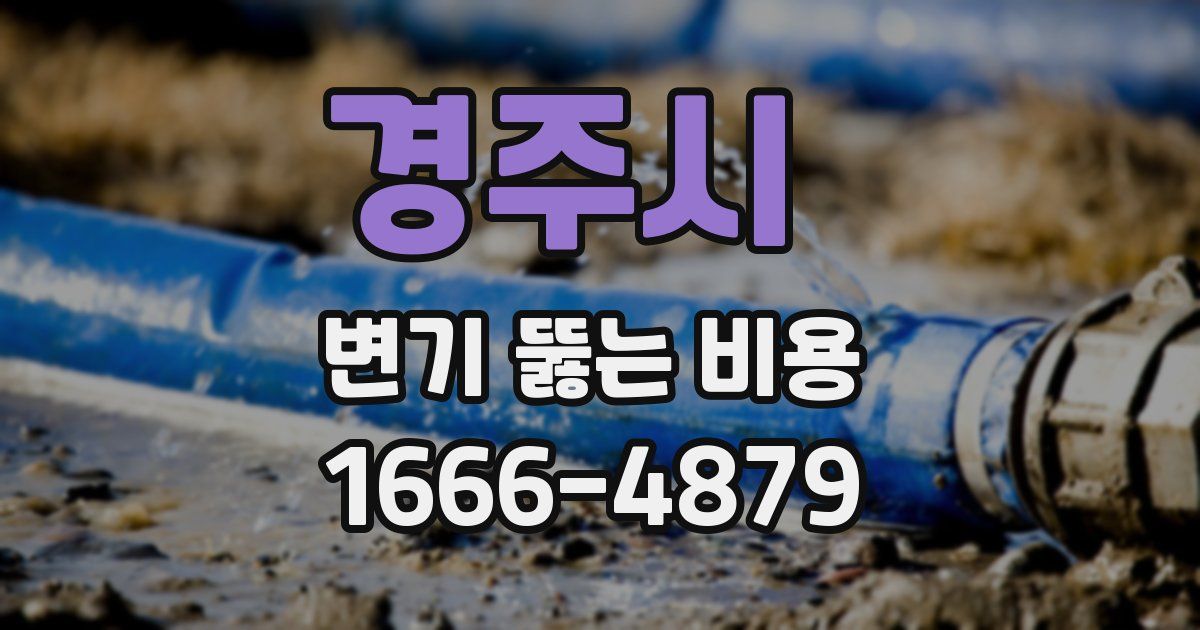 경주시 변기 뚫는 비용
