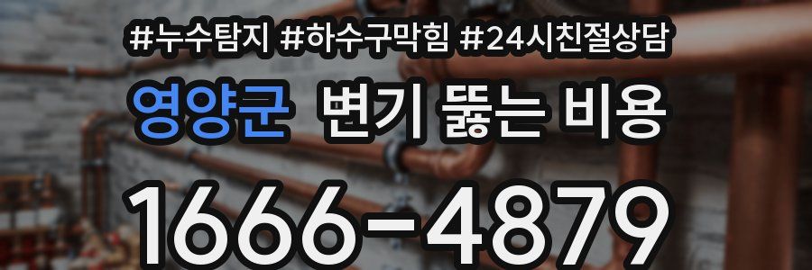 영양군 변기 뚫는 비용