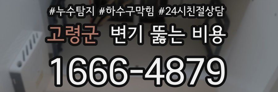 고령군 변기 뚫는 비용