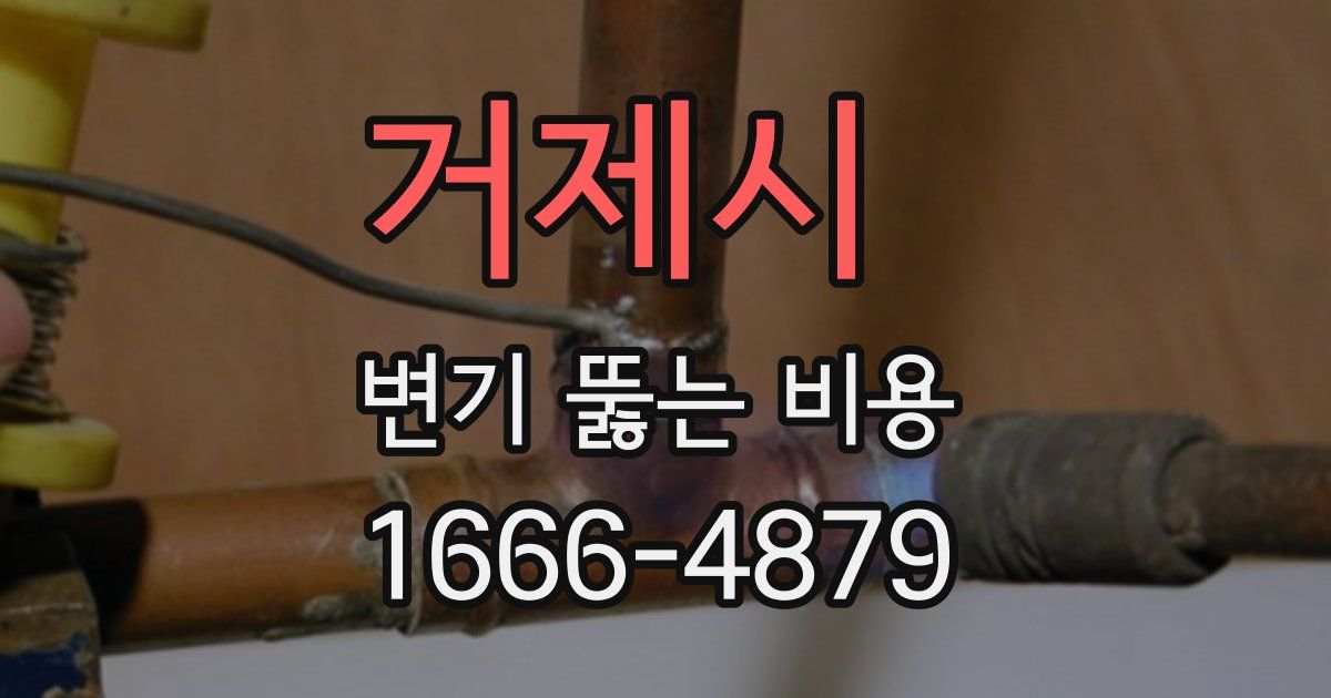 거제시 변기 뚫는 비용