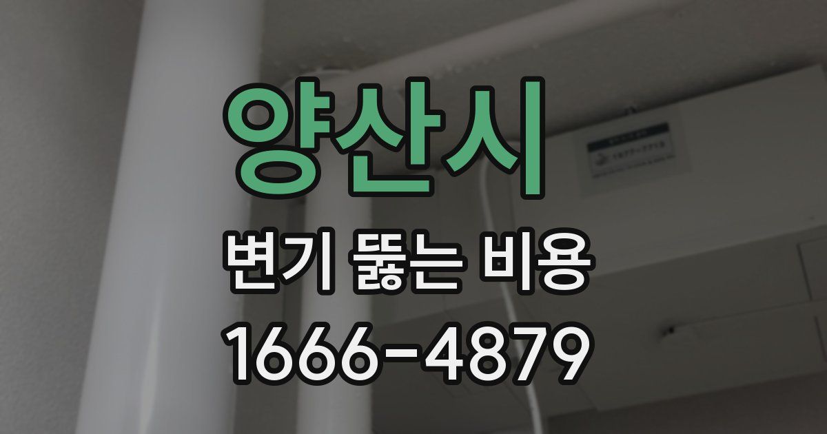 양산시 변기 뚫는 비용