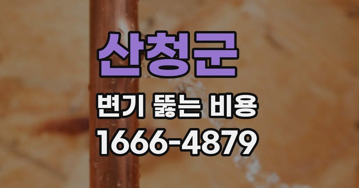 산청군 변기 뚫는 비용