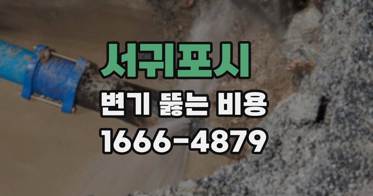 서귀포시 변기 뚫는 비용