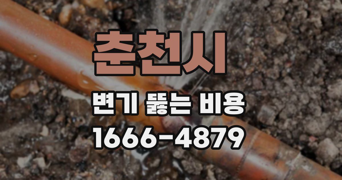 춘천시 변기 뚫는 비용