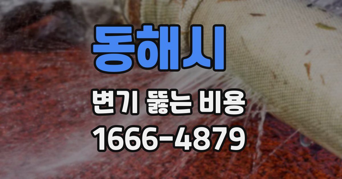 동해시 변기 뚫는 비용