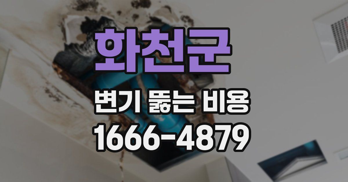 화천군 변기 뚫는 비용