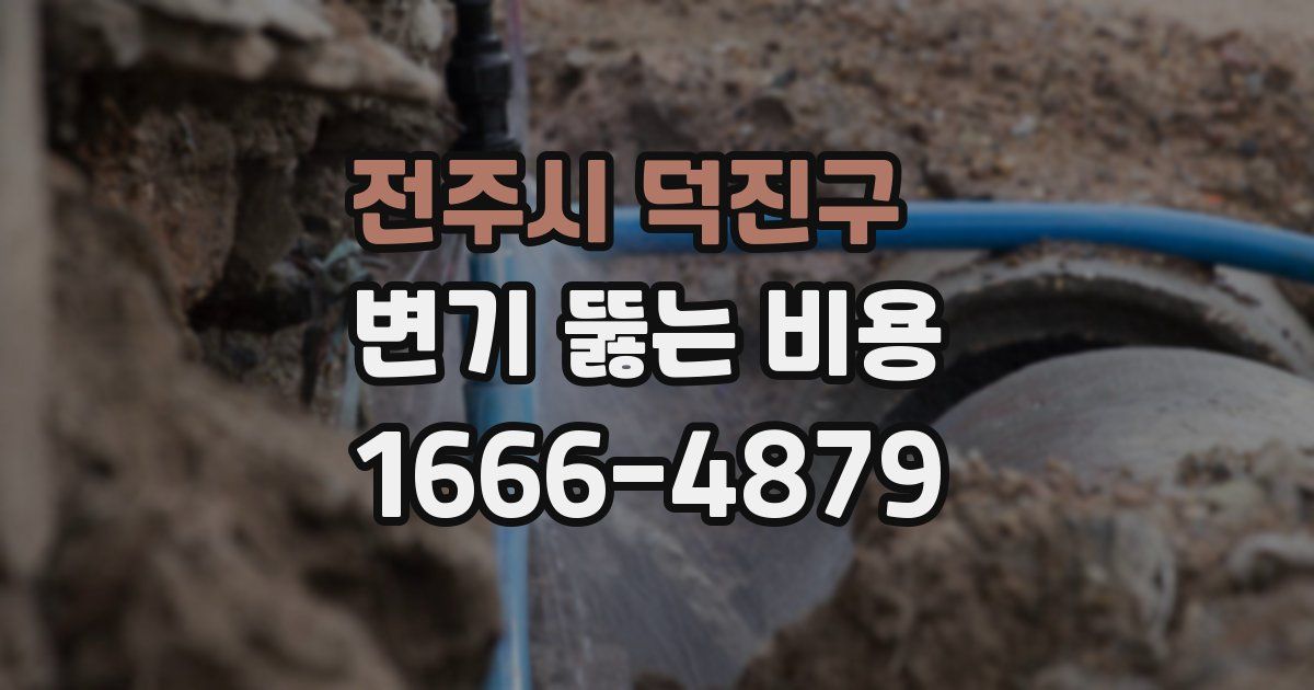 전주시 덕진구 변기 뚫는 비용