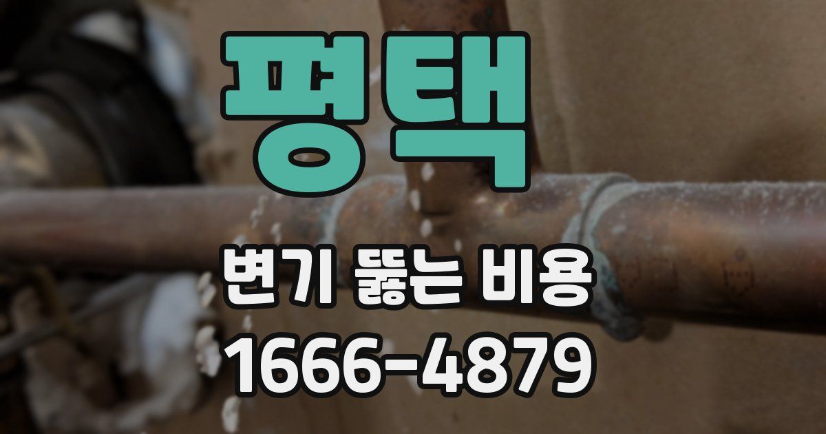 평택 변기 뚫는 비용