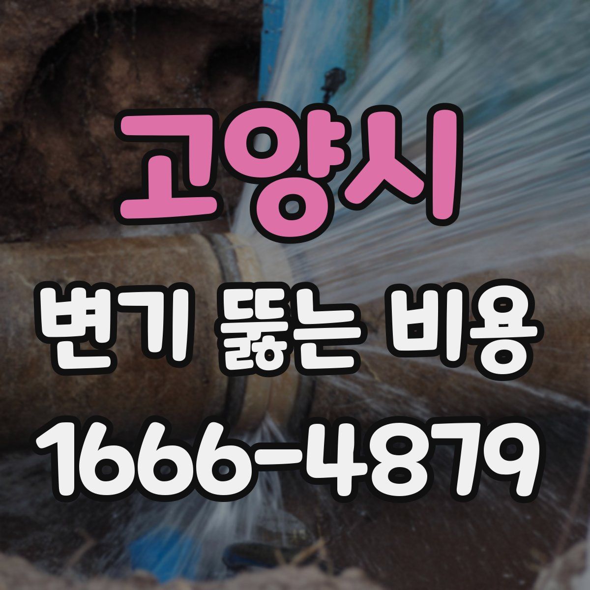 고양시 변기 뚫는 비용