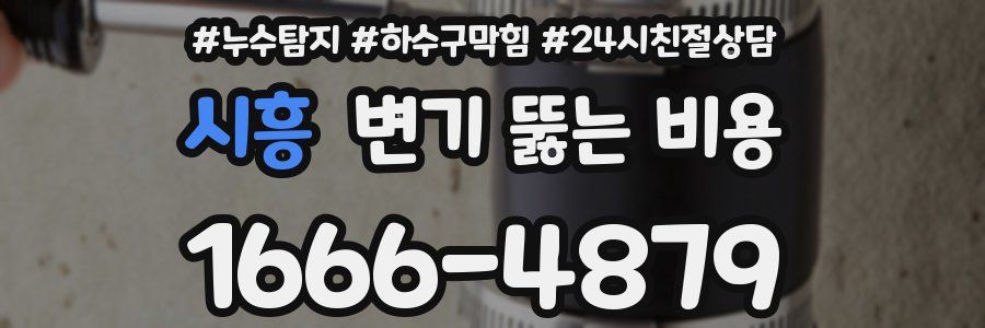 시흥 변기 뚫는 비용