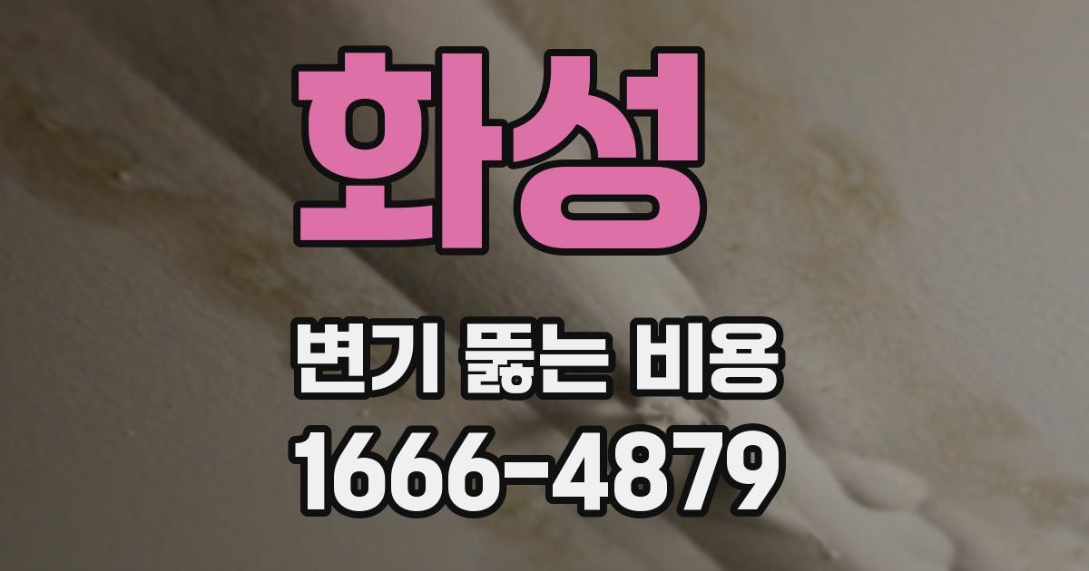 화성 변기 뚫는 비용