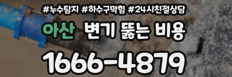 아산 변기 뚫는 비용
