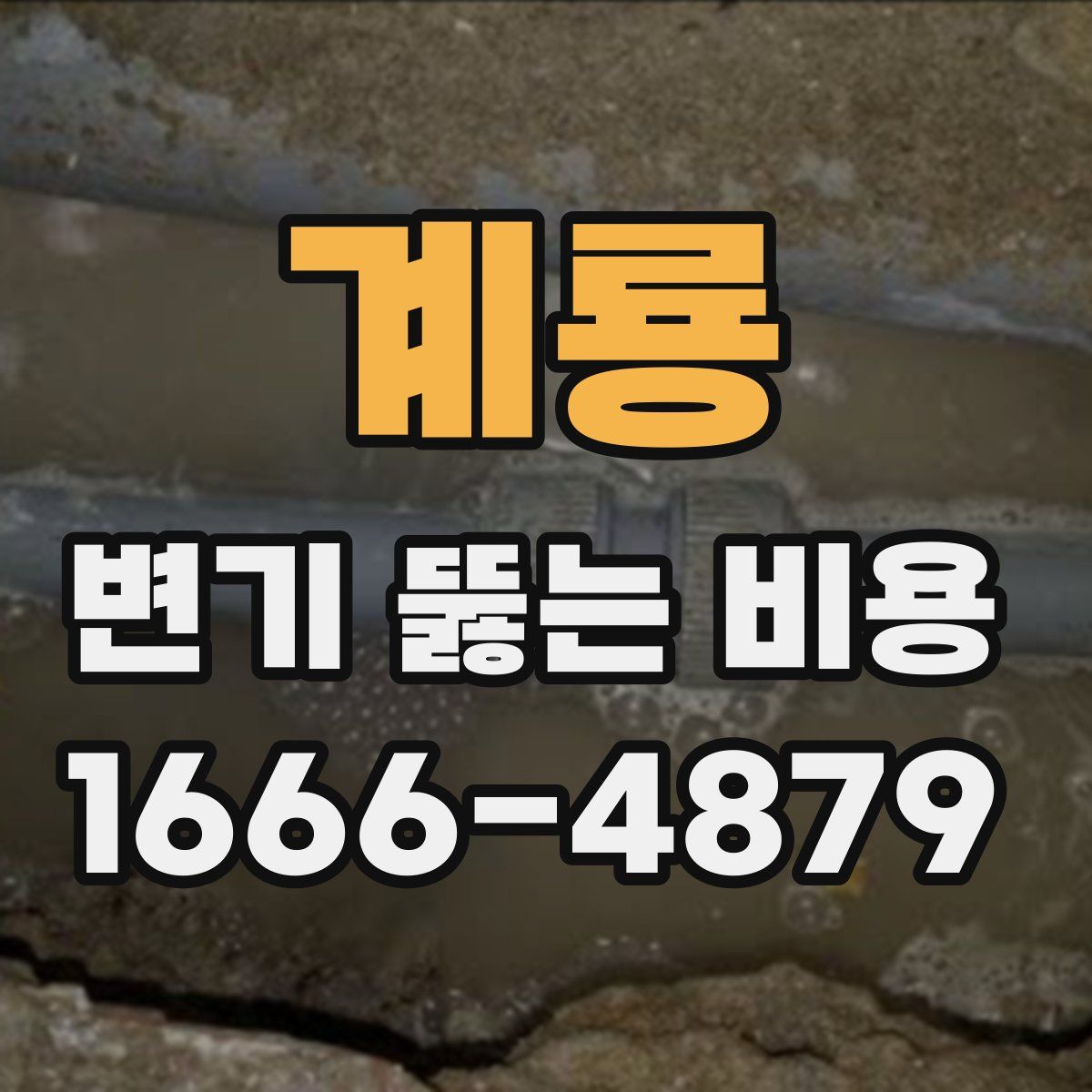 계룡 변기 뚫는 비용