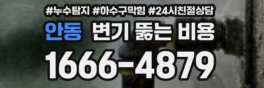 안동 변기 뚫는 비용