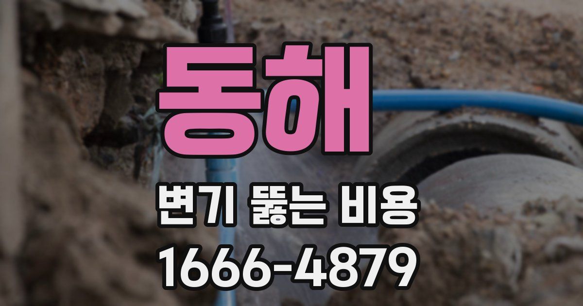동해 변기 뚫는 비용