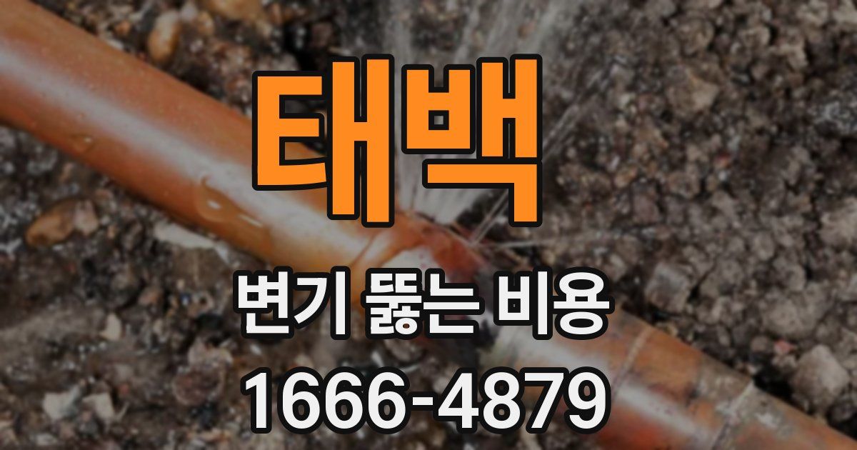 태백 변기 뚫는 비용