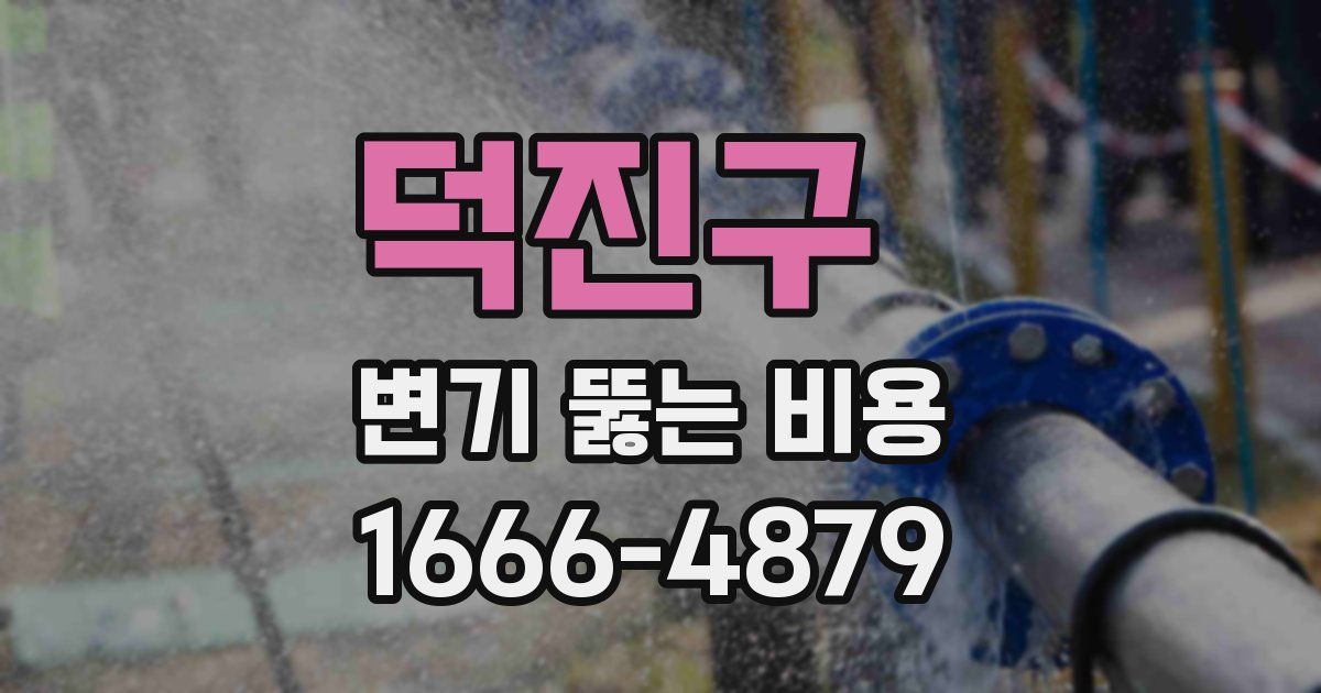 덕진구 변기 뚫는 비용