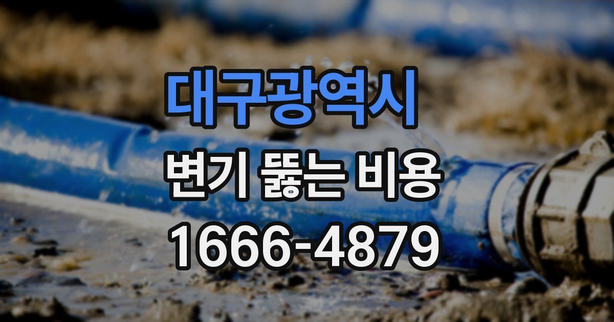 대구광역시 변기 뚫는 비용
