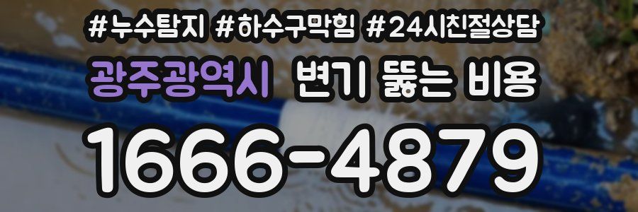 광주광역시 변기 뚫는 비용