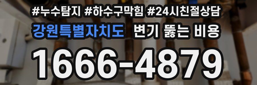 강원특별자치도 변기 뚫는 비용