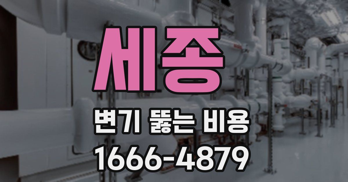 세종 변기 뚫는 비용
