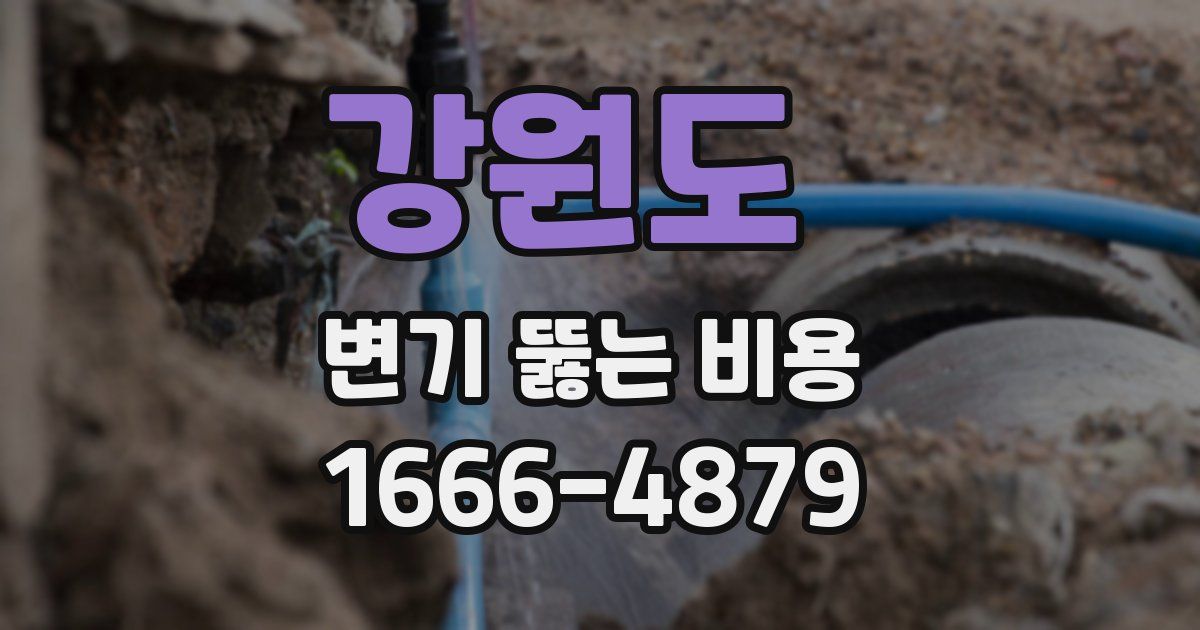 강원도 변기 뚫는 비용