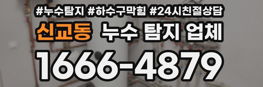 신교동 누수 탐지 업체