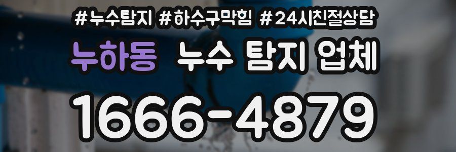 누하동 누수 탐지 업체