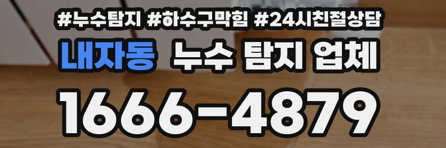 내자동 누수 탐지 업체