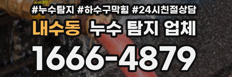 내수동 누수 탐지 업체