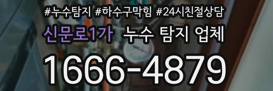 신문로1가 누수 탐지 업체