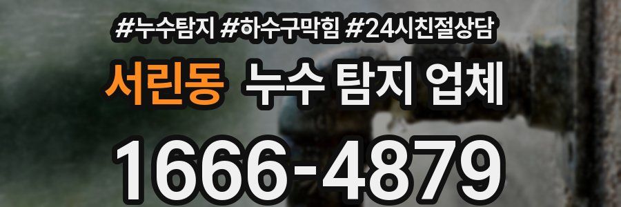 서린동 누수 탐지 업체
