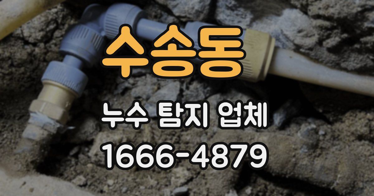 수송동 누수 탐지 업체