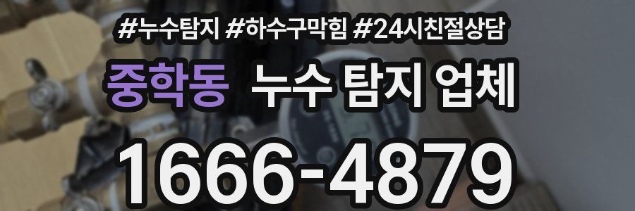 중학동 누수 탐지 업체