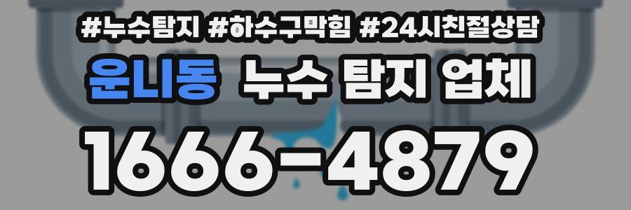 운니동 누수 탐지 업체