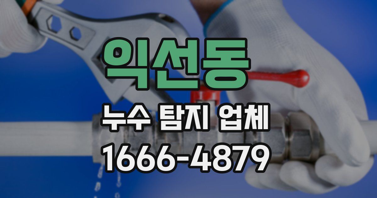 익선동 누수 탐지 업체