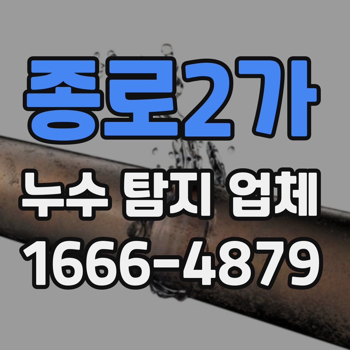 종로2가 누수 탐지 업체