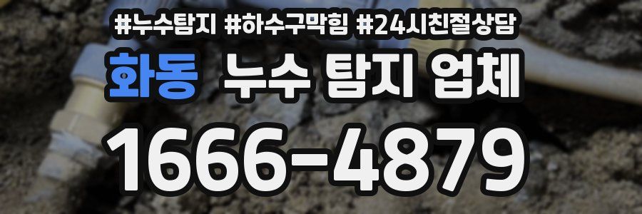 화동 누수 탐지 업체