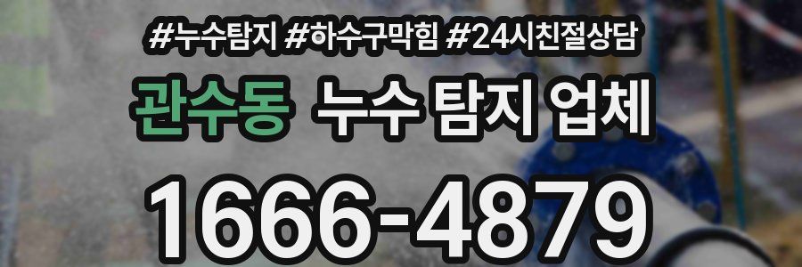 관수동 누수 탐지 업체