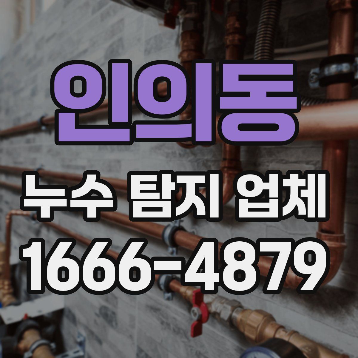 인의동 누수 탐지 업체