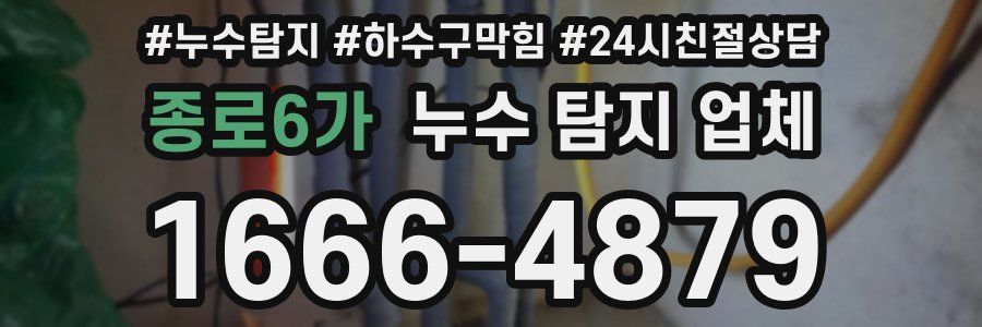 종로6가 누수 탐지 업체